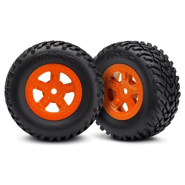 Roues Montees Collees Sct Orange - Latrax TRAXXAS - 7674A Promotion Saisonnière