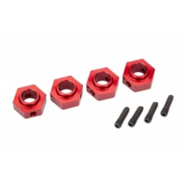 Quantité Limitée Hexagone de Roue 12 mm TRx4 Alu Anodise Rouge (x4) TRAXXAS - 8269R