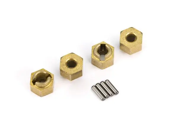 Hexagone de Roue 7 mm Laiton (x4) - TRX4-M TRAXXAS - 9750X Dernière Chance