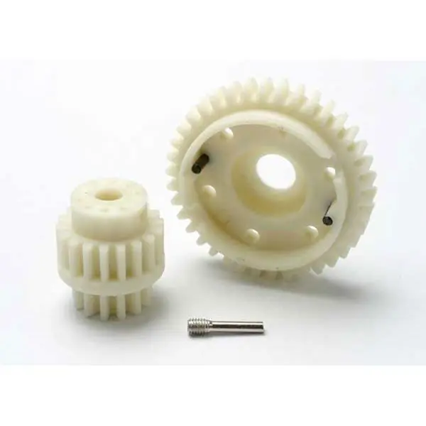 Vente Directe Pignons Boite de Vitesse 13/18 dents+Couronne de Seconde Vitesse 38dents TRAXXAS - 5384