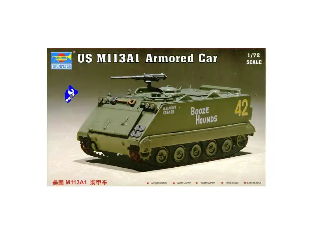 trumpeter maquette militaire 07238 US M 113A1 1/72 Top Vente