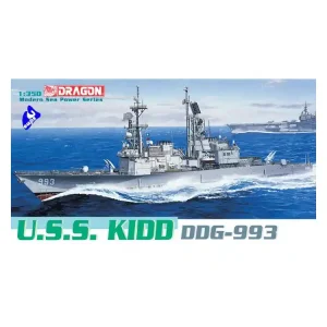 Commander Maintenant DRAGON maquette bateau 1014 USS Kidd 1/350