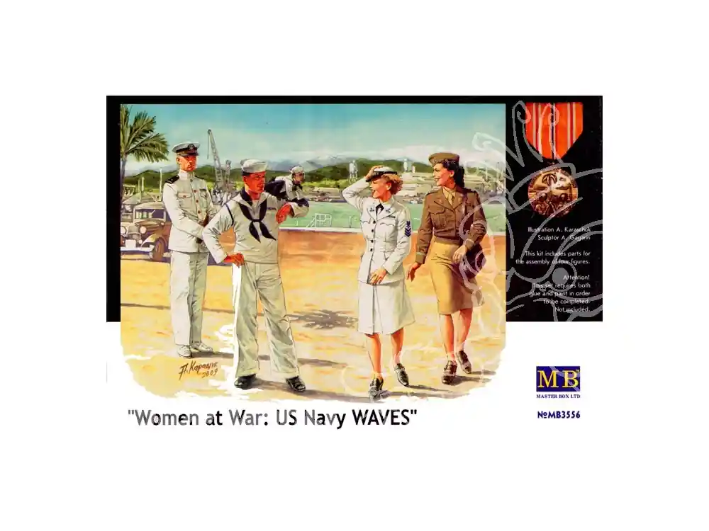 Master Box maquette militaire 3556 US NAVY WAVES 1/35 Commande En Gros