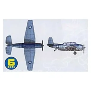 Trumpeter maquette avion 06212 SET DE 6 AVIONS TBF/TBM AVENGER 1/350 Dernier Modèle
