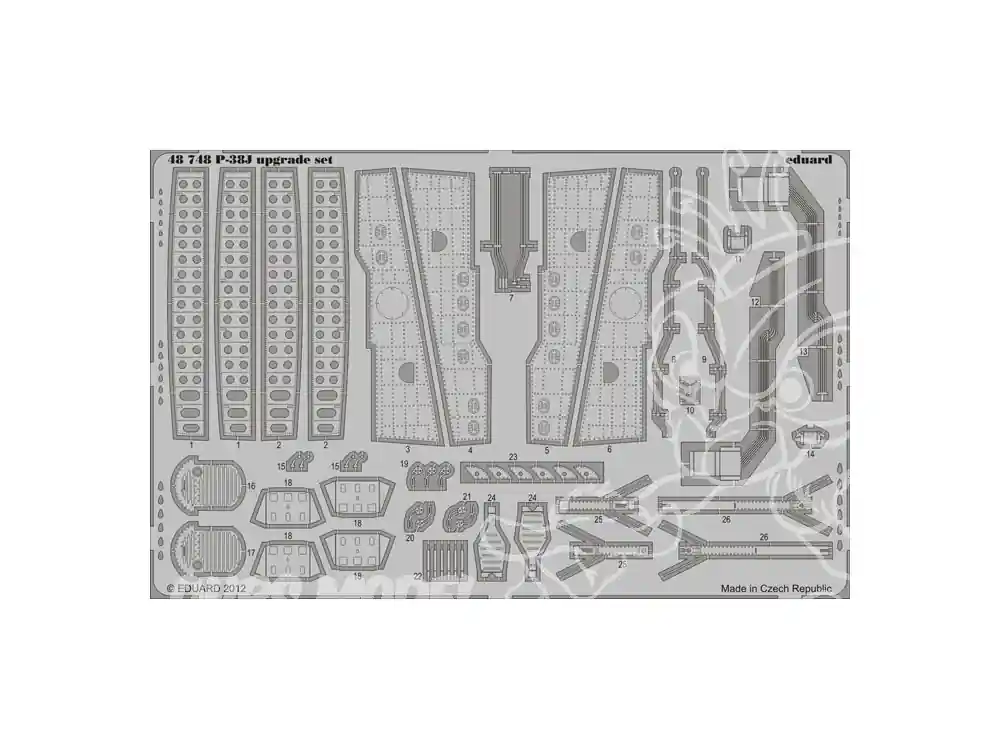 EDUARD photodecoupe avion 48748 Amelioration P-38 Eduard 1/48 Prix Cassé