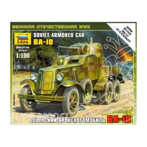 ZVEZDA maquettes militaire 6149 Voiture Blindee BA10 1/100 Commande En Gros