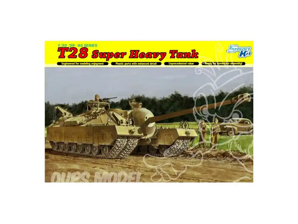 Usine Directe DRAGON maquette militaire 6750 T28 Super Heavy Tank 1/35