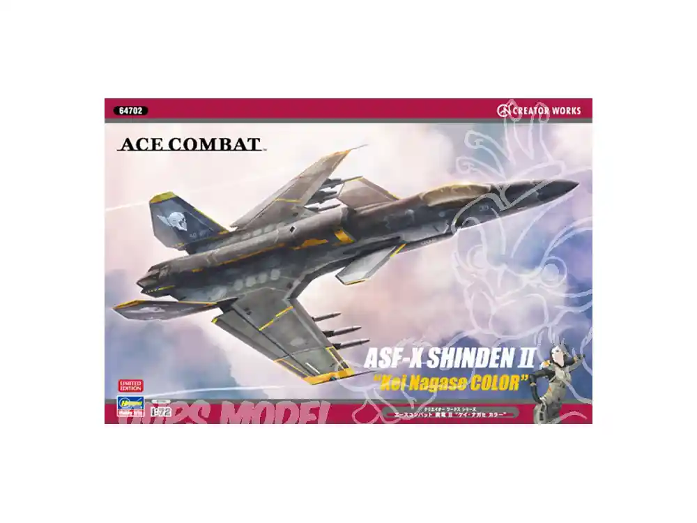 Acheter Direct HASEGAWA maquette avion 64702 ACE COMBAT ASF-X SHINDEN 1/72