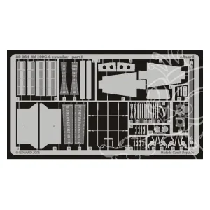 Dernier Modèle EDUARD photodecoupe avion 32164 Exterieur Bf109G-6 1/32
