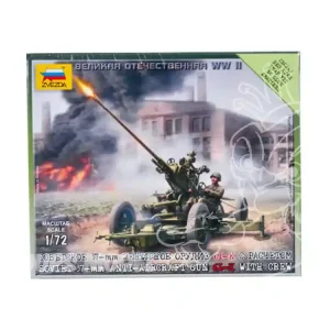 Zvezda maquette plastique 6115 canon anti aérien soviétique 37mm 61-k 1/72 Offre Spéciale