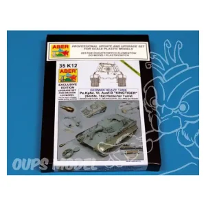 Meilleure Vente Aber 35K12 Kit amelioration Pz.Kpfw. VI, Ausf.B (Sd.Kfz. 182) King Tiger (Henschel Turret) 1/35