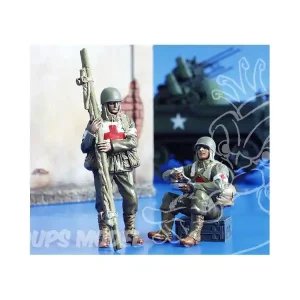 Satisfait Ou Remboursé Plus Model 160 Personnages Soldats US WWII Infirmiers 1/35