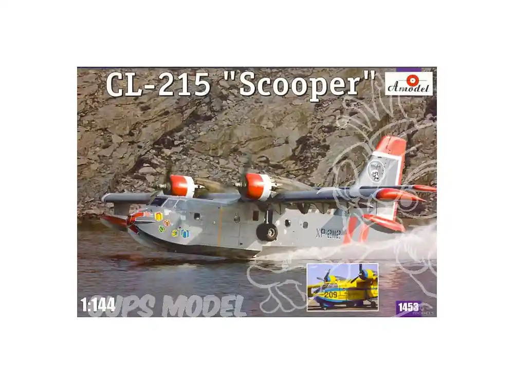 Promotion Amodel maquettes avion 1453 CANADAIR CL-215 BOMBARDIER D EAU 1/144