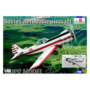 Amodel maquettes avion 4808 YAKOVLEV YAK 53 Appareil de voltige Soviétique 1/48 Prix Réduit