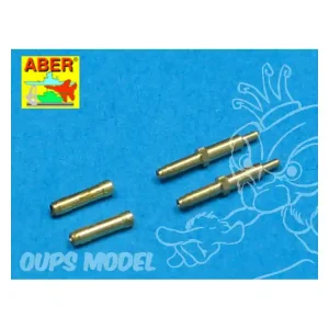 Aber A48010 set de 2 futs de canons 30mm Allemand MK108 1/48 Réduction