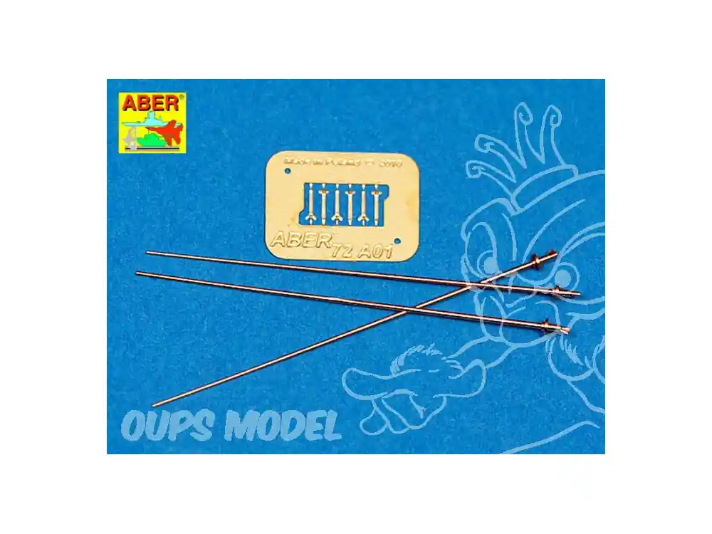 Aber 72A01 antennes pour véhicules allemands 1/72 Dernier Modèle