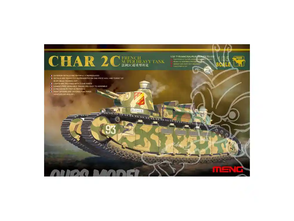 Offre Spéciale Meng maquette militaire TS-009 CHAR SUPER LOURD FRANCAIS 2C 1940 1/35
