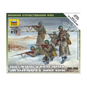 Zvezda maquette militaire 6197 Fantassins Soviétique Tenue Hivernale 1/72 Promotion
