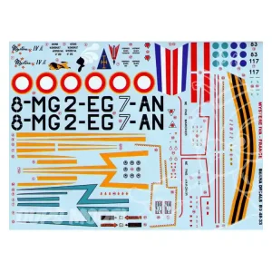 Decalques Berna decals BD48-33 DASSAULT MYSTERE IVA FRANCE 1/48 Bon Marché