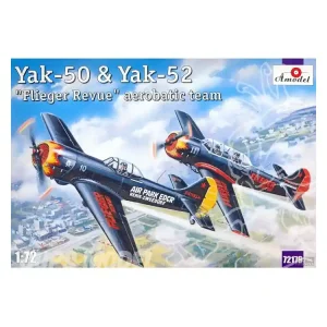 Amodel maquettes avion 72179 YAK-50 & YAK-52 FLIEGER REVUE PATROUILLE ACROBATIQUE 1/72 Paiement Sécurisé