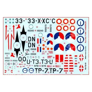 Dernière Chance Decalques Berna decals BD72-62 REPUBLIC F-84E & F-84G THUNDERJET 1/72