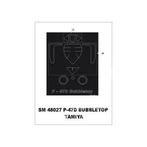 Offre Spéciale Montex Mini Mask SM48027 Republic P-47D Bubbletop Tamiya 1/48