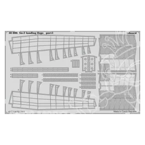 Réduction EDUARD photodecoupe avion 48806 Volets d atterrissage Sukhoi Su-2 Zvezda 1/48