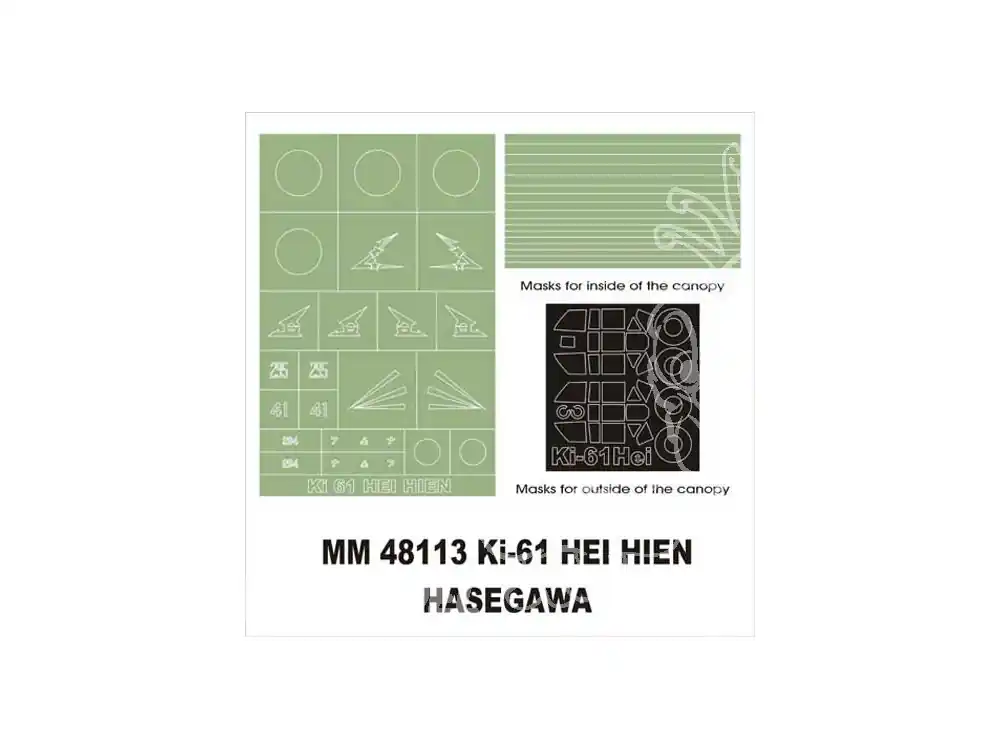 Montex Maxi Mask MM48113 Ki-61 Hei Hien Hasegawa 1/48 Must-Have
