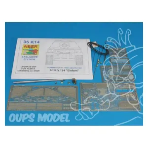 Aber 35K14 Kit amelioration Sd.Kfz.184 Elefant Tamiya 1/35 Petit Prix