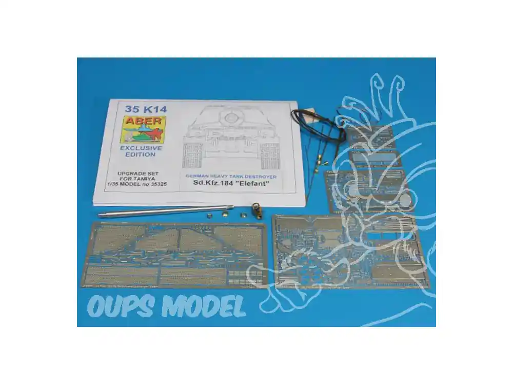 Aber 35K14 Kit amelioration Sd.Kfz.184 Elefant Tamiya 1/35 Petit Prix