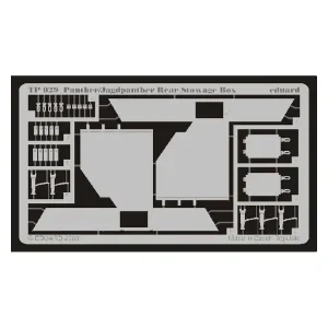Dernier Modèle Eduard photodecoupe militaire TP029 Caisse de rangement arriere Panther Jagdpanther 1/35