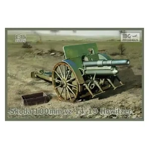 Quantité Limitée IBG maquette militaire 35025 CANON DE CAMPAGNE SKODA 100MM Vz 14/19 1/35