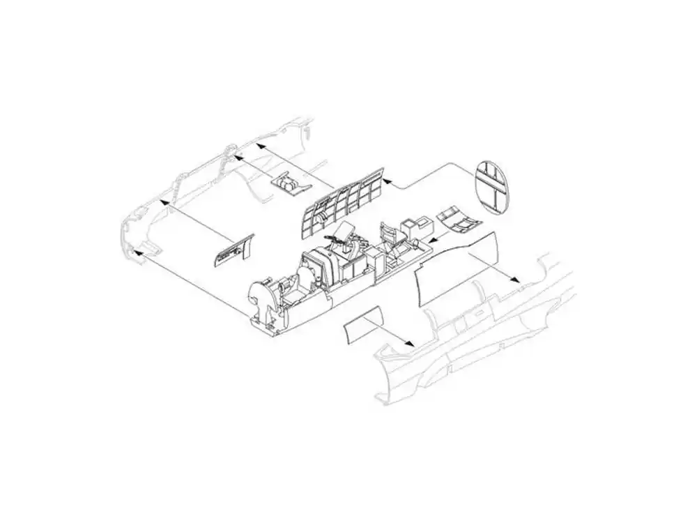 Vente Directe CMK kit resine 4206 Ki-45 Toryu set interior pour kit hasegawa 1/48