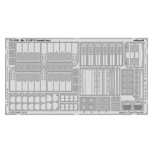 Eduard photodecoupe avion 72610 Baies de bombes Heinkel He 111P-2 Airfix 1/72 Vente Directe