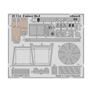 EDUARD photodecoupe avion 49744 Fokker Dr.I Revell 1/48 Top Vente