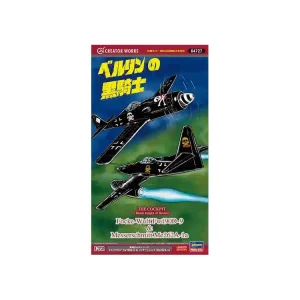 HASEGAWA MAQUETTE AVION 64727 THE COCKPIT BLACK KNIGHT OF BERLIN Fw190D-9 et Me262A-1a (2 kits in the box) 1/72 Top Vente