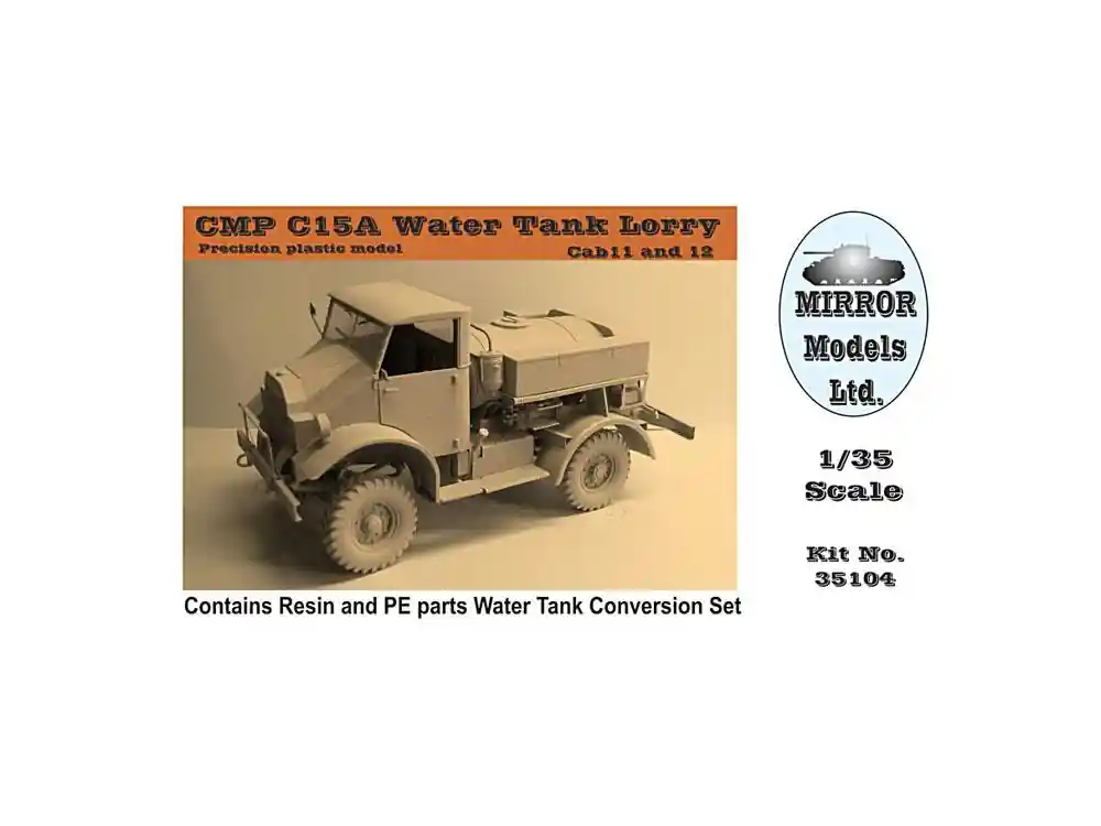Mirror Models maquette militaire 35104 CMP C15A Lorry citerne d‘eau 1/35 Réduction