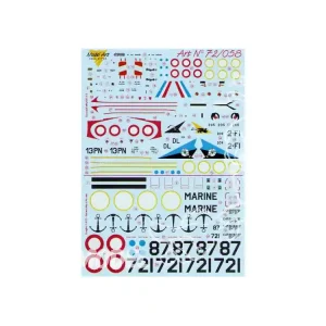 Decalques Model Art 72/058 Mirage IIIB Douglas C-47D 1/72 Authentique