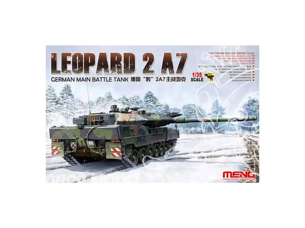 Nouvel Arrivage Meng maquette militaire TS-027 LEOPARD 2 A7 CHAR DE BATAILLE PRINCIPAL BUNDESWEHR 2015 1/35