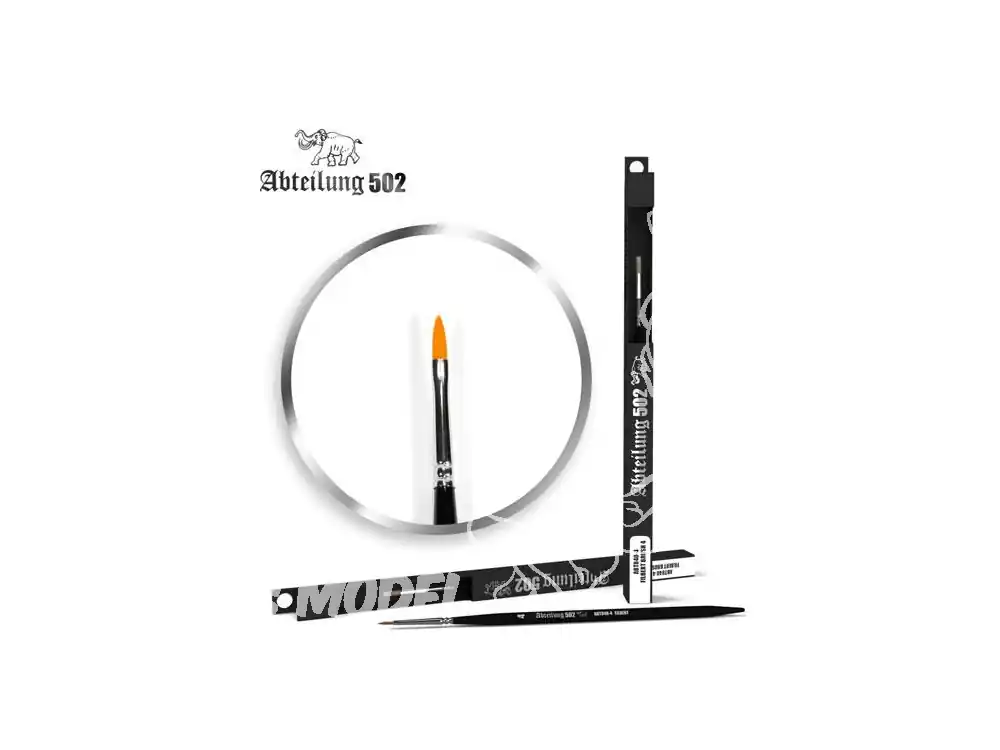 Expédié Aujourd'hui Abteilung 502 pinceau ABT840-4 PINCEAU Brosse RONDE MANCHE NOISETIER TAILLE 4