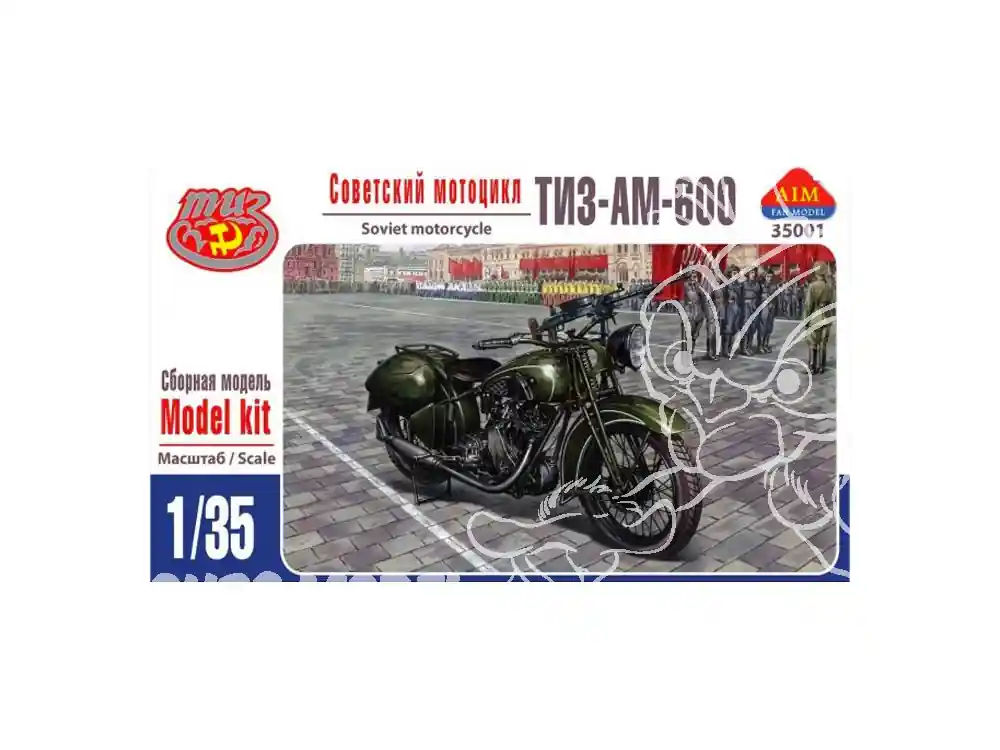 Expédié Aujourd'hui AIM maquette militaire 35001 TIZ AM-600 MOTOCYCLETTE SOVIETIQUE 1936-1941 1/35