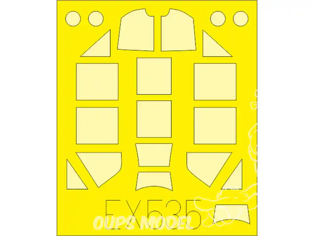 Eduard Express Mask EX535 Bf 109F-4 Eduard 1/48 Remise