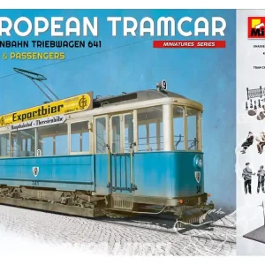Usine Directe Mini Art maquette militaires 38009 Tram Européen (StraBenbahn Triebwagen 641) avec base et passagers 1/35