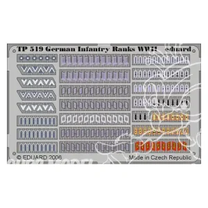 Must-Have Eduard photodecoupe TP519 Grades Infanterie Allemande WWII 1/35