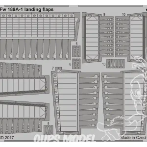 Eduard photodecoupe avion 72643 Volets d‘atterrissage Focke Wulf Fw 189A-1 Icm 1/72 Offre Exclusive