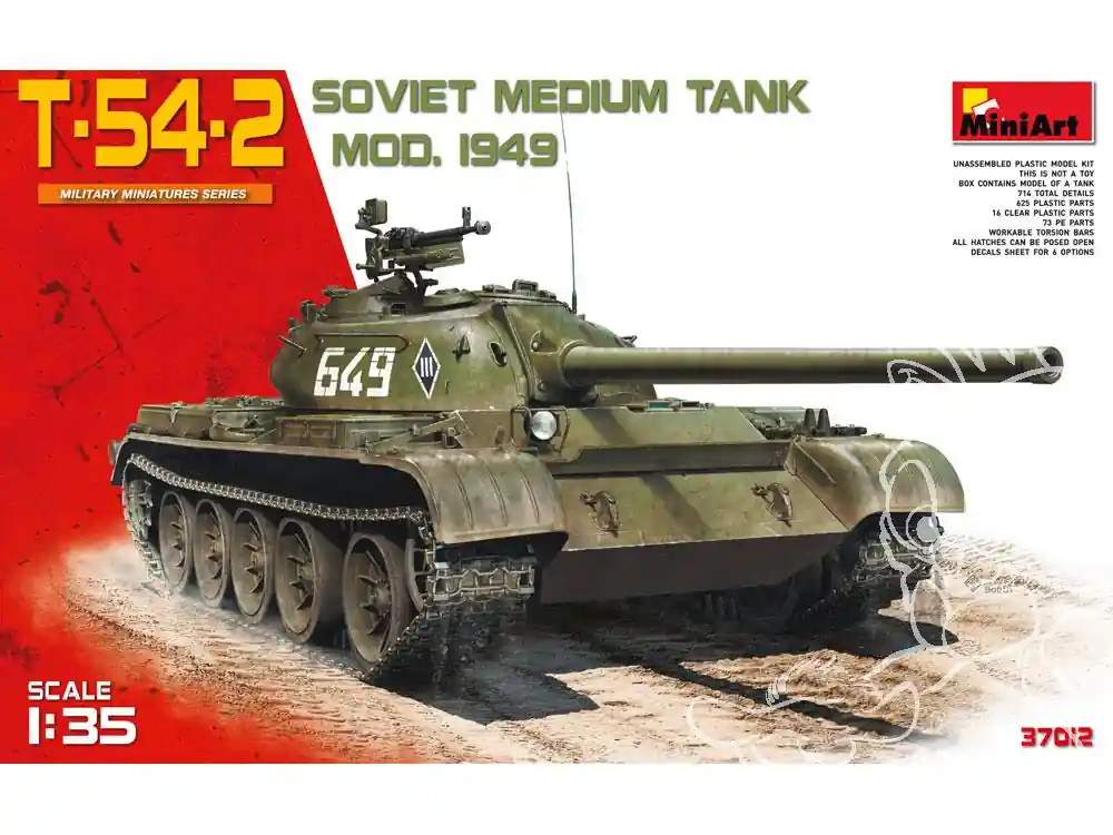Mini Art maquette militaire 37012 Char sovietique T-54-2 modele 1949 1/35 Prix Bas