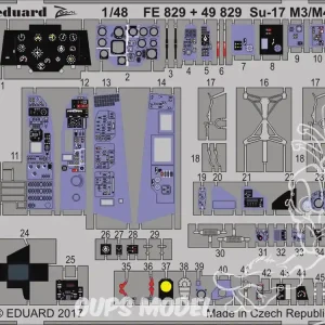 EDUARD photodecoupe avion 49829 Interieur Sukhoi Su-17 M3/M4 Kitty Hawk 1/48 Nouvelle Collection