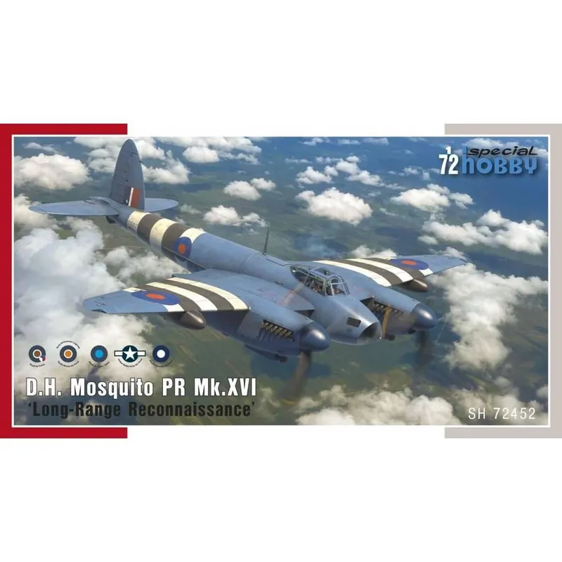 Jusqu'à Épuisement Des Stocks Maquette Avion de reconnaissance longue portée DH. Mosquito PR Mk.XVI WWII - Special Hobby