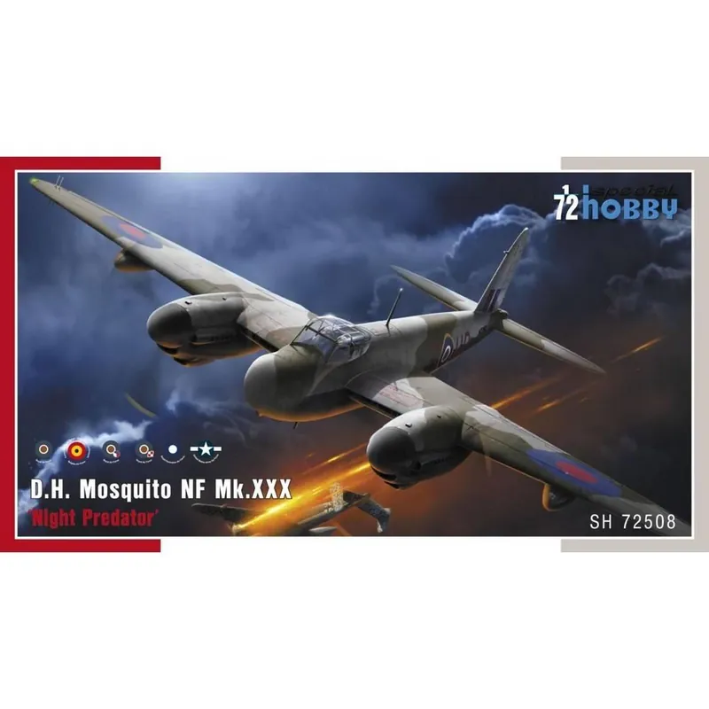 Maquette Avion prédateur de nuit DH.98 Mosquito NF Mk.XXX WWII - Special Hobby Meilleur Prix