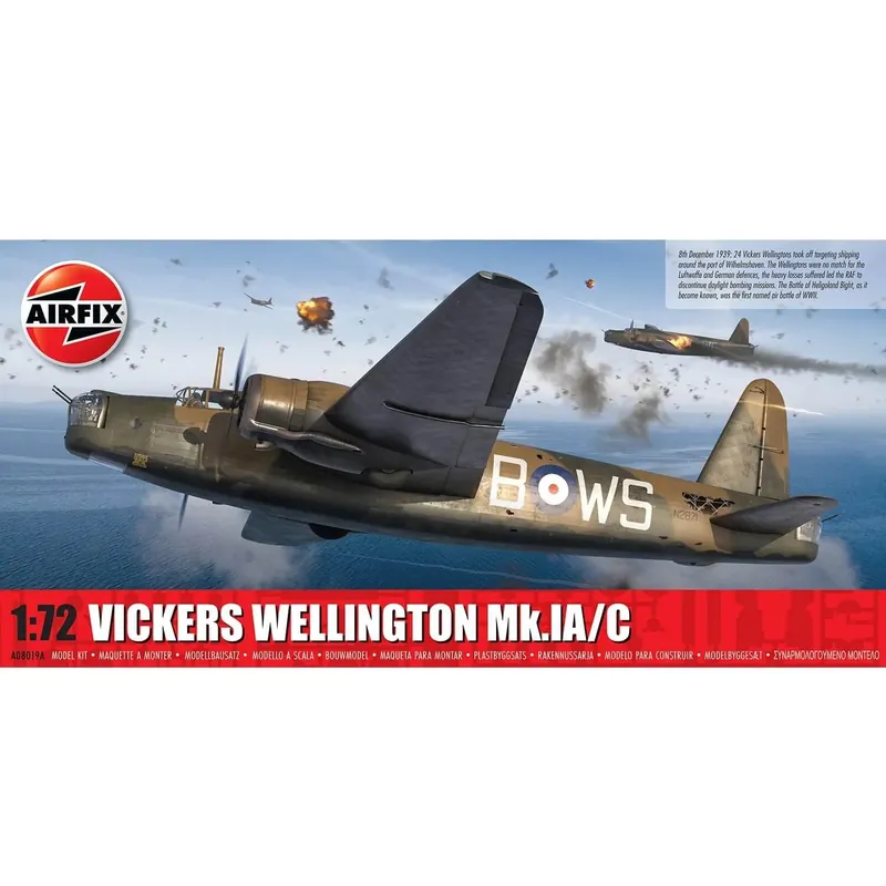 Nouvelle Collection Maquette avion militaire Vickers Wellington Mk.IA/C - Airfix